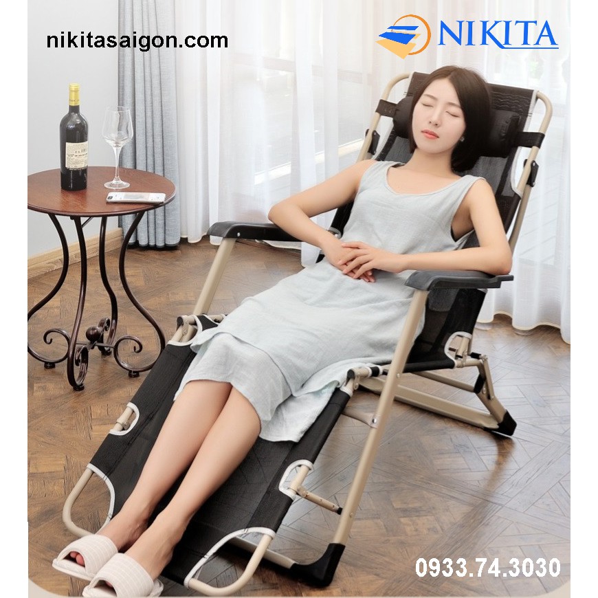 [ NEW ] Ghế xếp đa năng NIKITA - 138 vải bạt siêu bền, siêu thoáng mát - chính hãng thương hiệu NIKITA OUTLET