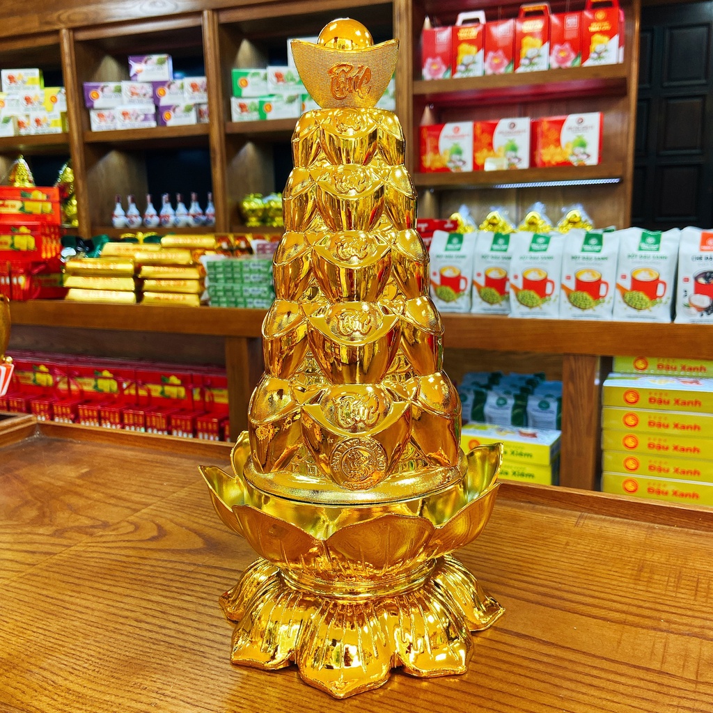BÁNH ĐẬU XANH THÁP SEN TRUNG RVHG - 200G - HÀNG CAO CẤP CHÍNH HÃNG - TẾT 2024