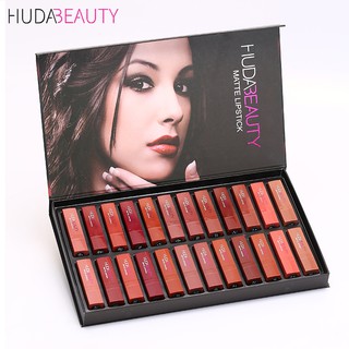 SET SON LÌ  24 CÂY HUDA BEAUTY- KHÔNG THẤM NƯỚC