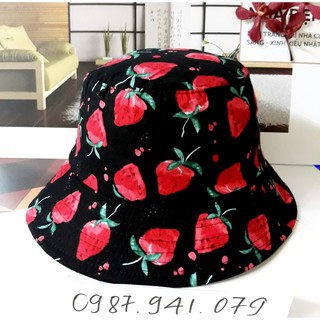 Nón bucket trái cây