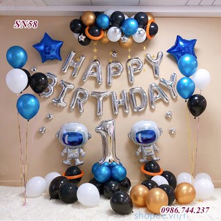 Set Bóng Bay Trang Trí Sinh Nhật Phi Hành Gia Mã SN58