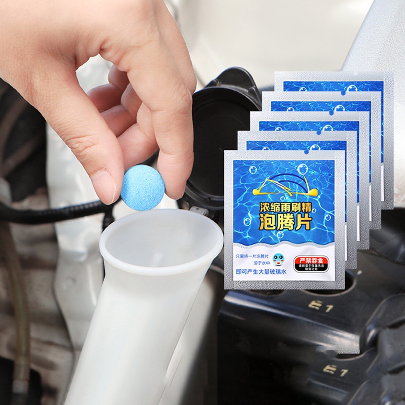Viên Sủi Rửa Kính Ô Tô, Viên Nén Làm Sạch Kính Chắn Gió Triệt Để