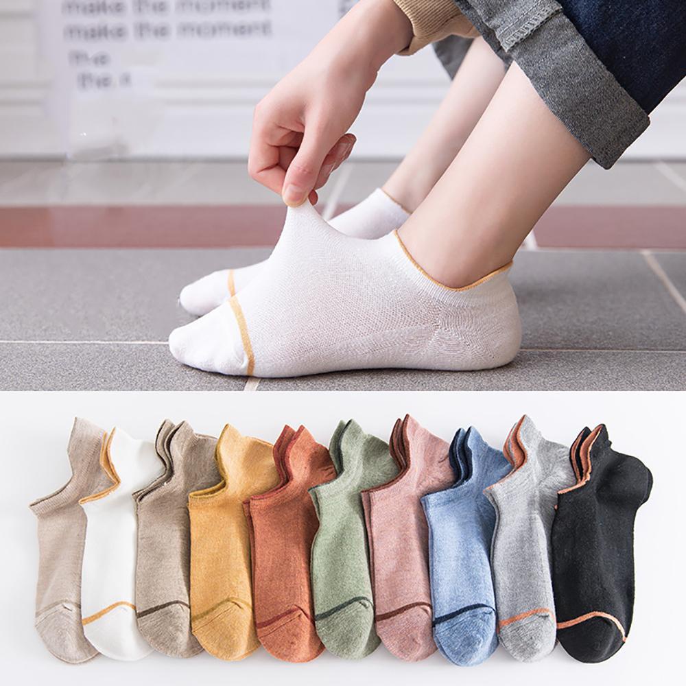 Vớ Cotton Họa Tiết Kẻ Sọc In Chữ Chống Trượt Thời Trang Cho Nam Và Nữ
