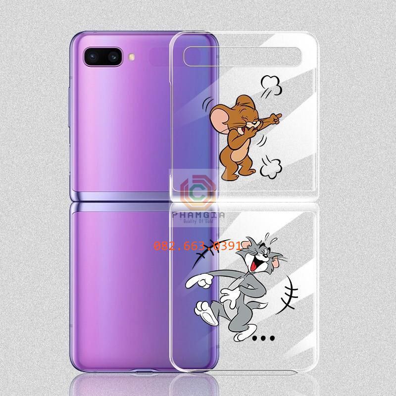 Ốp lưng Samsung Z Flip dẻo in hình Tom and Jerry dễ thương