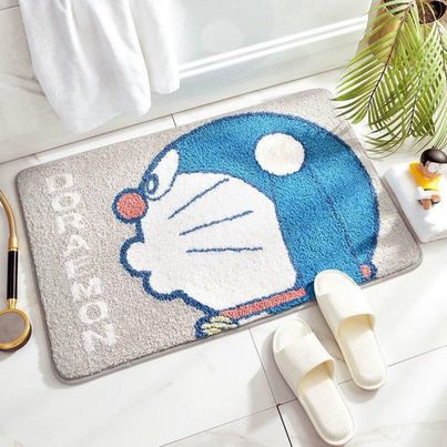 Thảm lông lót sàn Doraemon/ Thảm dặm chân/ Thảm trang trí họa tiết Doraemon