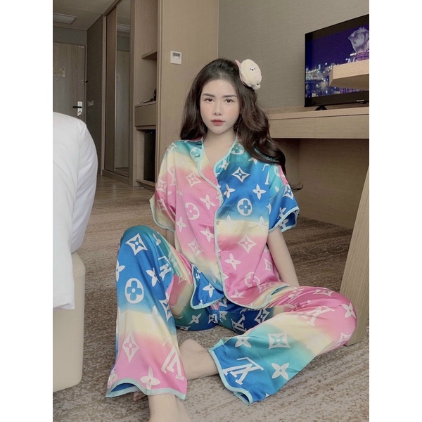Pizama cánh dơi gợn sóng style siêu xinh xắn ( Fom 42-65kg)