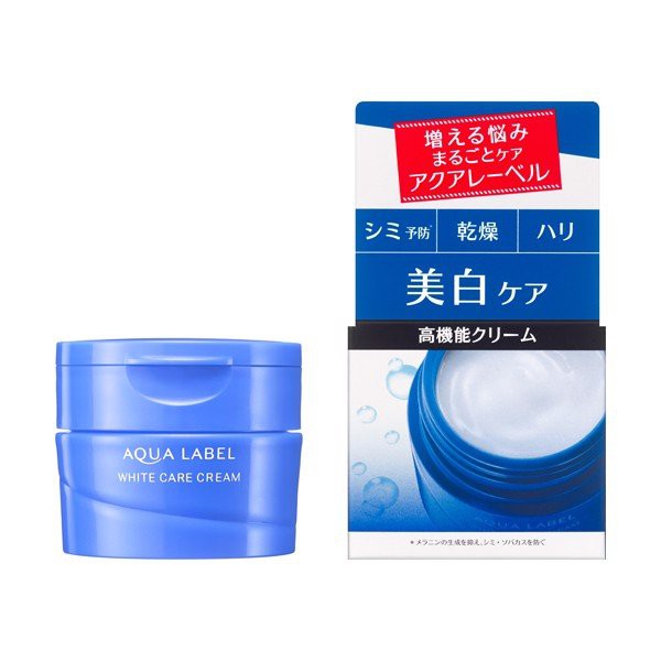 Kem dưỡng trắng da Shiseido Aqualabel White Care Cream màu xanh nội địa Nhật 50g