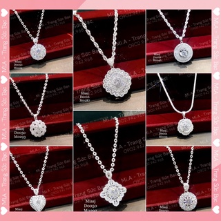 Dây chuyền vòng cổ nữ Bạc Ý S925 đá Cz nhân tạo cao cấp miễn phí xi Bạch Kim | Mi.A Trang sức bạc