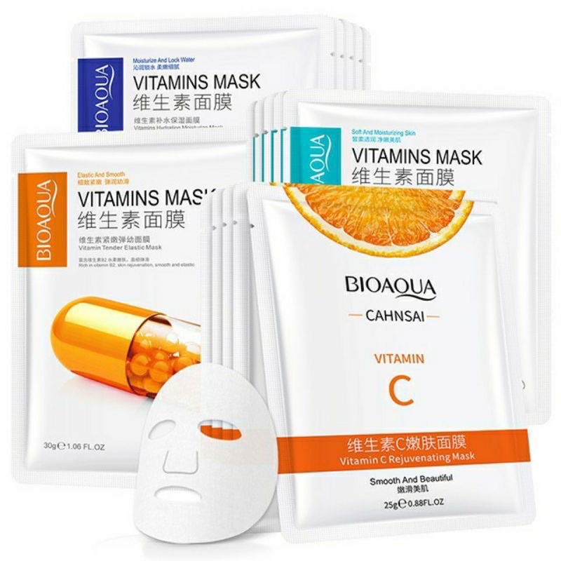Mặt Nạ Bioaqua Vitamin C Trái Cam
