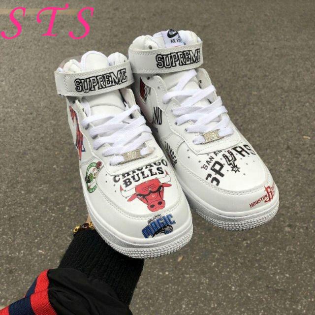 Giày Air Force One SUPREME Cao Cổ Thời Trang