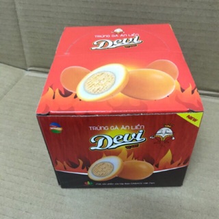 Hộp 10 Trứng Ăn Liền Vị Cay Devi Dabaco 400g