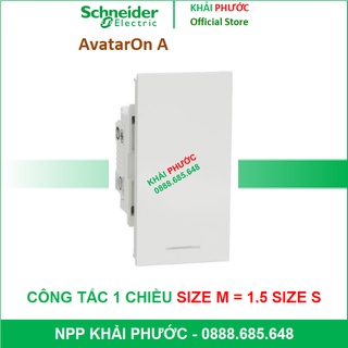 Công tắc đơn 1 chiều 16ax 16a size m cắm nhanh m3t31_m1f_we schneider avataron a - khải phước electric