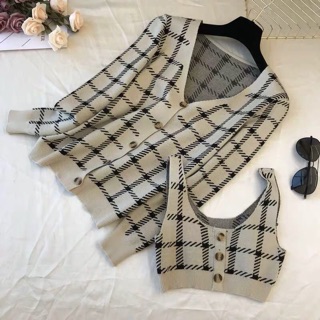 [ODER 4-16 ngay] Set áo len nữ jennie blackpink MS111