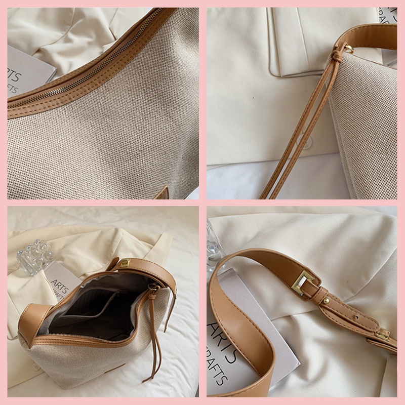 Túi đeo vai túi xách nữ CHEN, túi ví vải canvas Nga dây đeo da Pu cao cấp mang đi làm đi chơi TX119