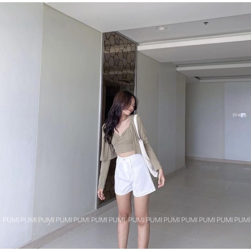 Set Áo Xoắn Ngực Đủ Màu