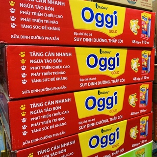{Tặng 4 hộp}Thùng sữa VitaDairy Oggi 48x110ml
