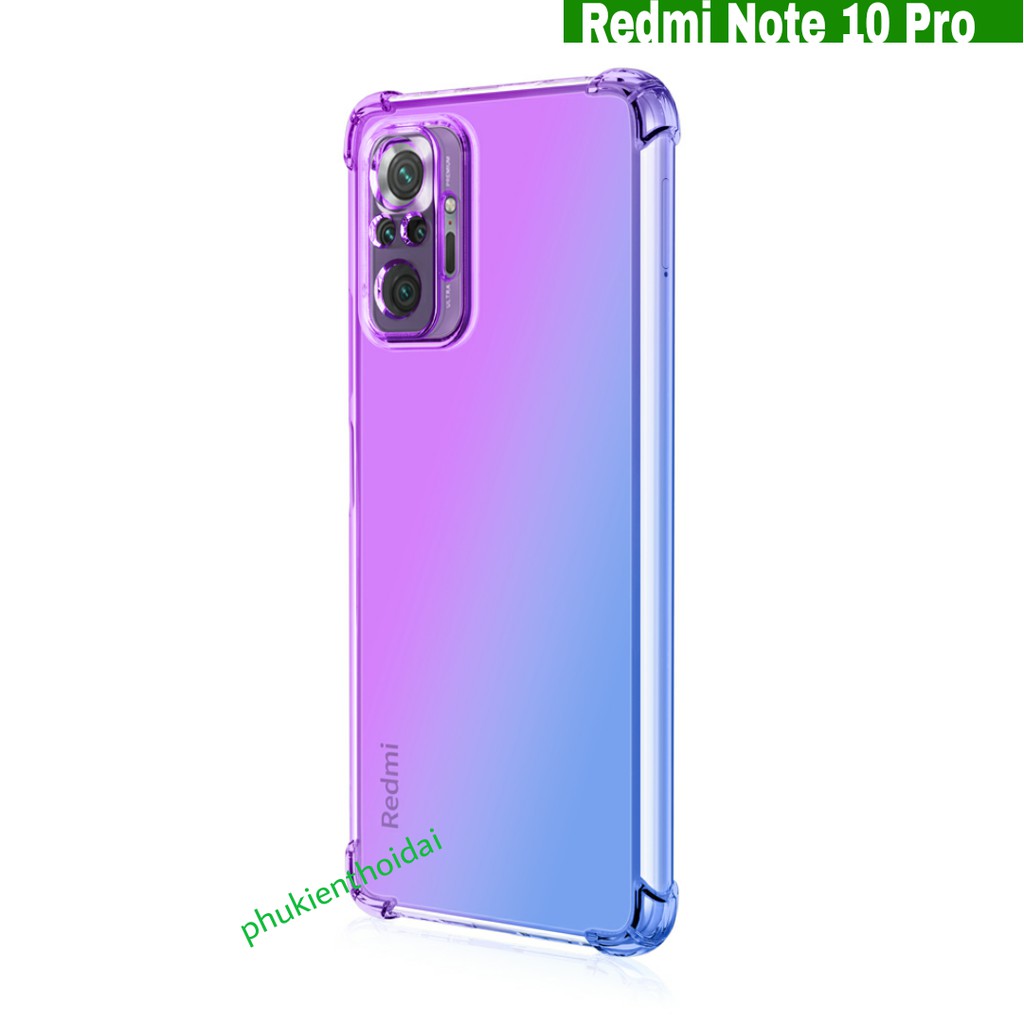 Ốp lưng Redmi Note 10 Pro / Note 11 Pro bản DGW dẻo đa sắc TPU lồi 4 góc chống sốc cao cấp