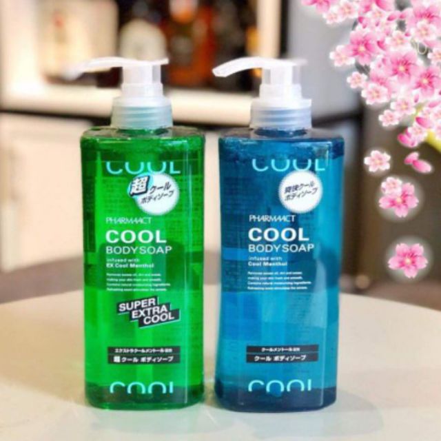 Sữa Tắm Cho Nam Mát Lạnh, Sạch Khuẩn Pharmaact Cool 600ml