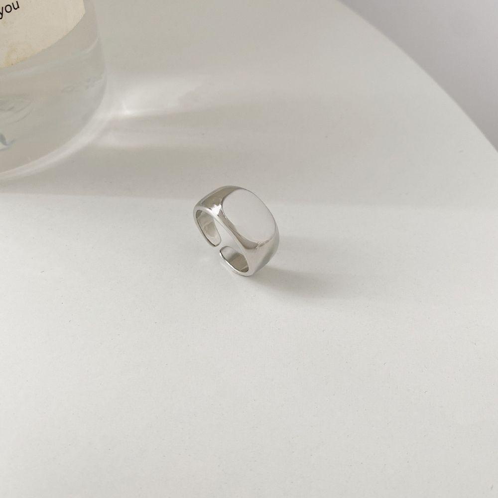 Nhẫn Thắt Nút Mặt Vuông Phong Cách Hip Hop Punk Vintage Thời Trang