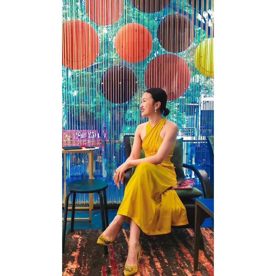 Đầm maxi lụa satin thiết kế Maika dress - đầm đi tiệc thiết kế | BigBuy360 - bigbuy360.vn