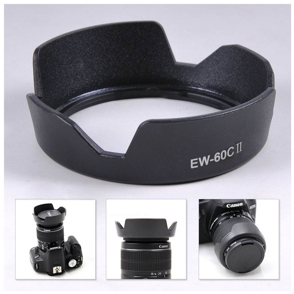 Lens Hood Cho Canon EW - 60C II (Đen) - Hàng Nhập Khẩu