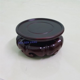 Đế gỗ tròn đường kính 12 cm lòng trong tròn 10 cm
