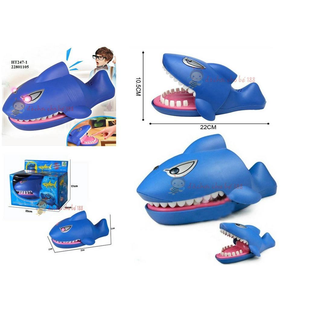 Đồ chơi chó pull đỏ, cá mập, hà mã cắn tay sử dụng pin