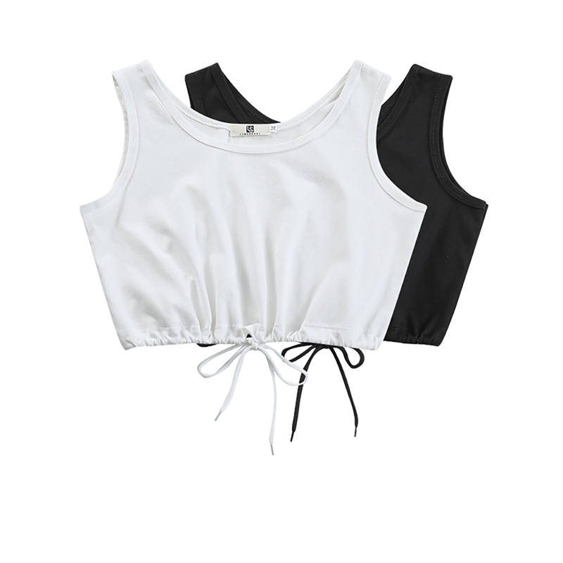 Áo Thun Sát Nách Dây Rút Thời Trang Dành Cho Nữ