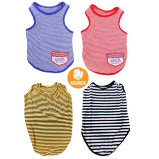 Áo sọc ba lỗ thun cotton