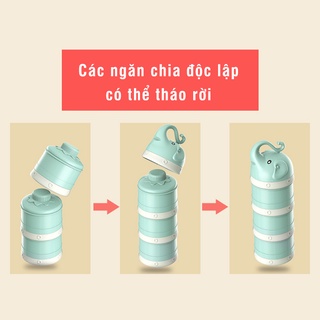 Hộp chia sữa 3 tầng