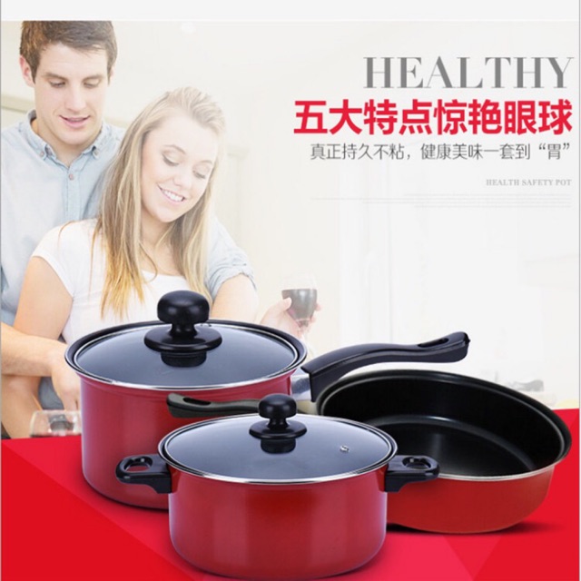 BỘ NỒI CHỐNG DÍNH 3 MÓN