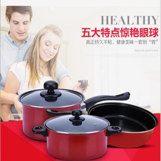 Bộ nồi chống dính 3 món