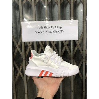 Giày thể thao EQT trắng vạch hồng cam