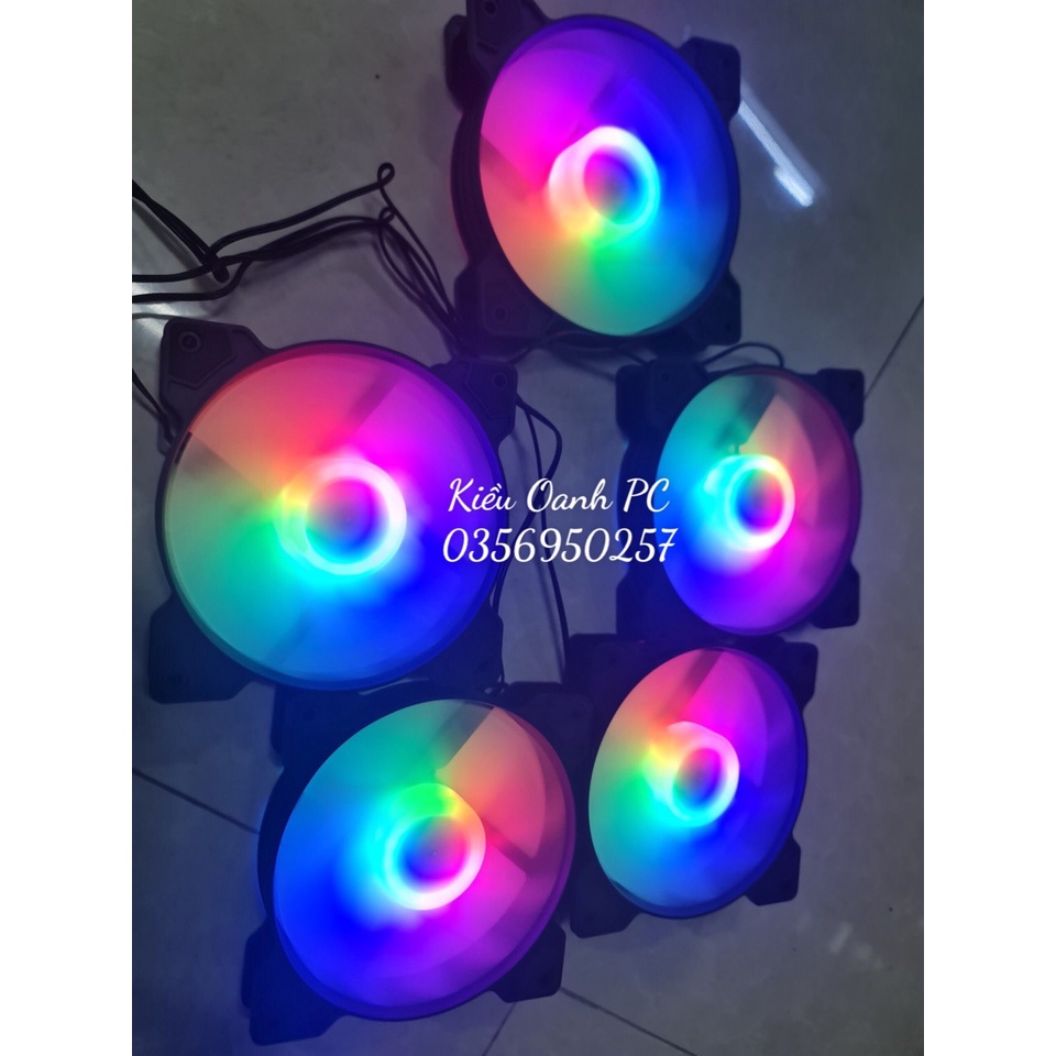 Quạt Tản Nhiệt, Fan Led, Gió Tốt, Êm Làm Mát Và Đẹp Cho Vỏ Máy Tính LED RGB, ARGB, 12Cm, Chính Hãng