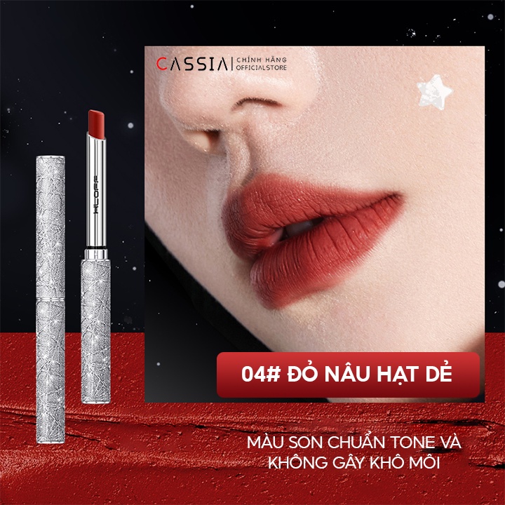 Set son thỏi lì ánh bạc điêu khắc 4 cây dưỡng môi lâu trôi, Set son nội địa trung mịn mượt như nhung, 4 màu nồng cháy