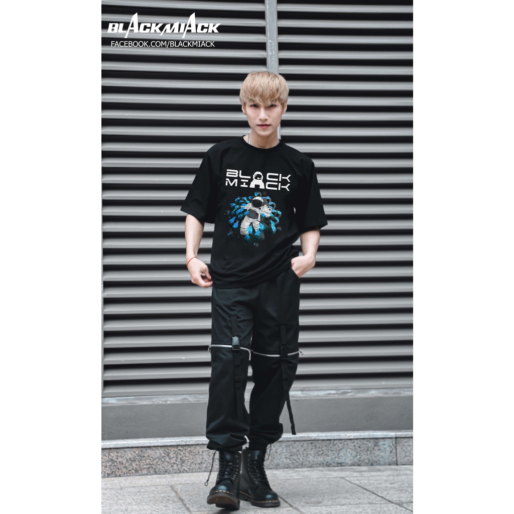 ÁO PHI HÀNH GIA PHA LÊ XANH - Áo thun cotton BLACKMIACK - Thun form rộng Unisex