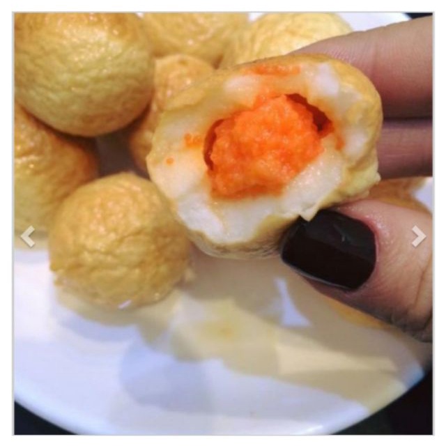 Cá viên nhân trứng cá TOBIKO hàng MALAYSIA Siêu Ngon túi 100g
