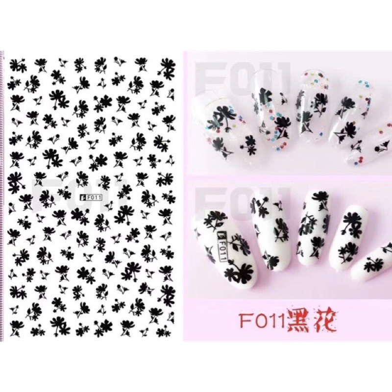 Sticker nail,hình dán trang trí móng F011