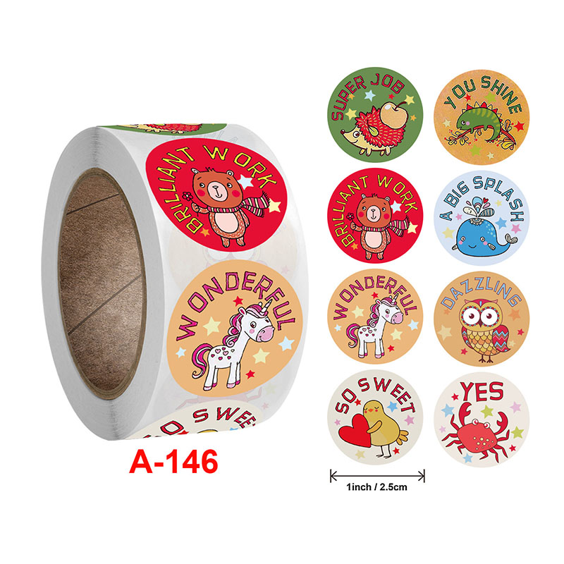 Set 500 Miếng Dán 8 Họa Tiết Cho Bé