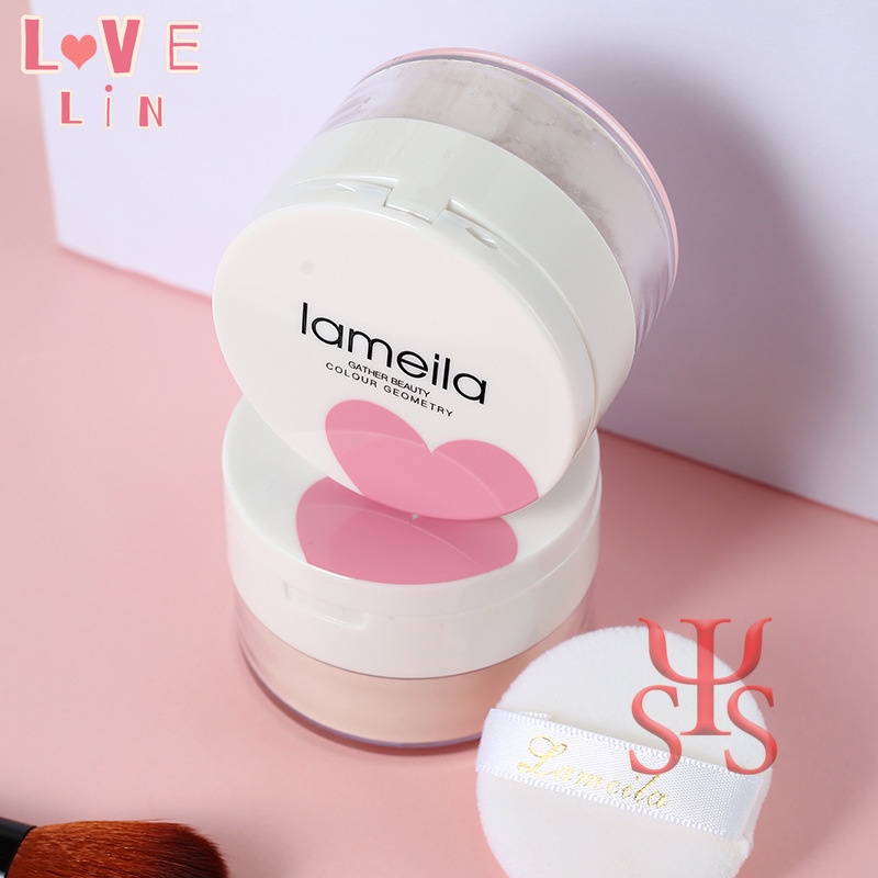 LAMEILA Phấn Phủ Dạng Bột Kiềm Dầu Lâu Trôi Không Thấm Nước Che Khuyết Điểm Làm Trắng Dưỡng Ẩm 3050