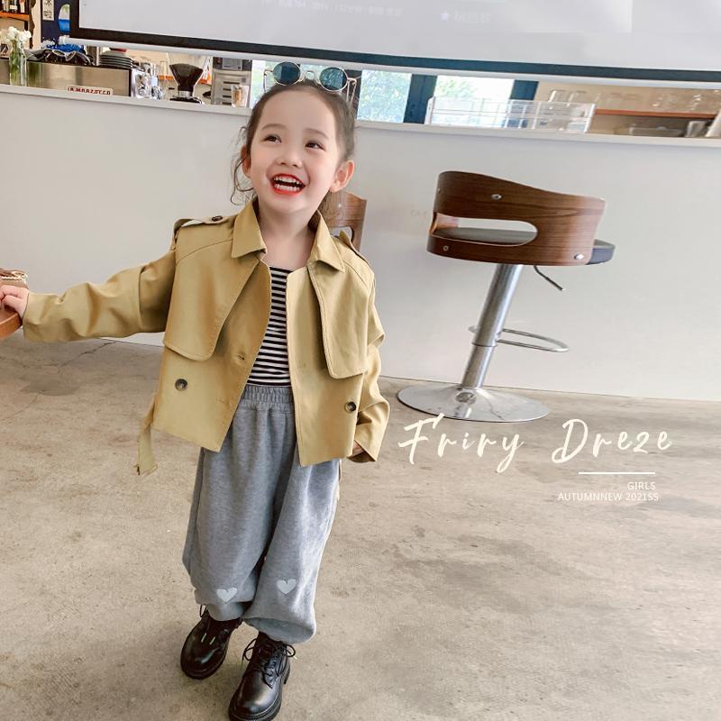 Áo khoác gió phong cách Anh Quốc thời trang xuân thu xinh xắn dành cho bé gái