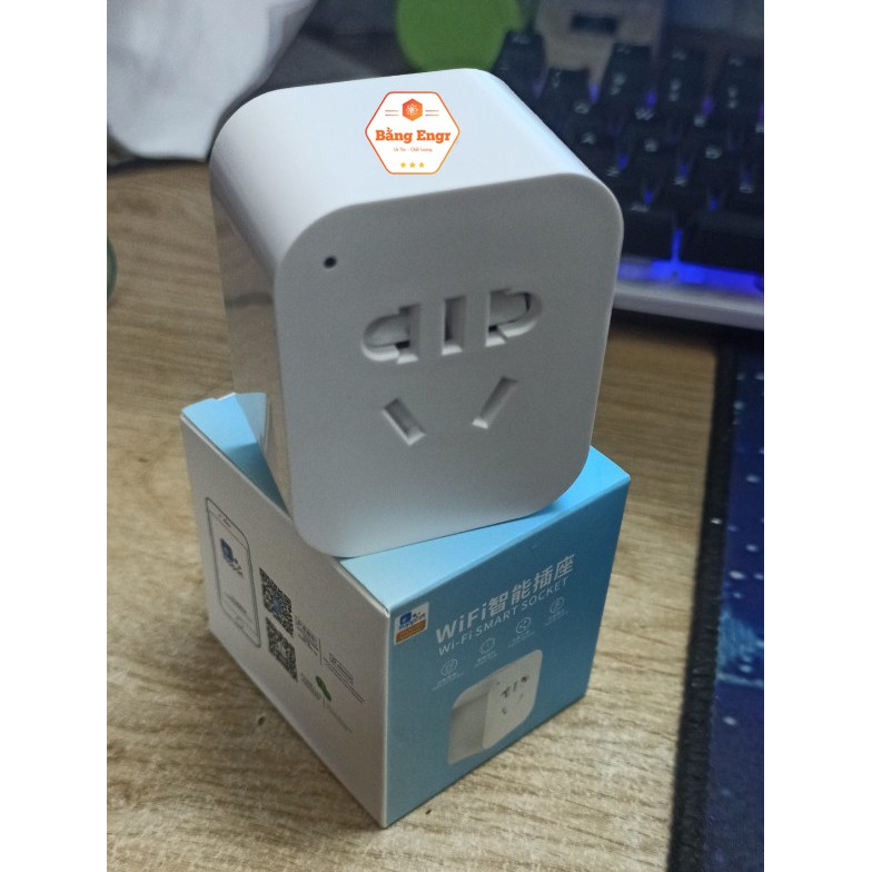 (App Tiếng Việt) Ổ cắm thông minh điều khiển từ xa qua wifi có nút tắt/bật trực tiếp, điều khiển giọng nói, có hẹn giờ