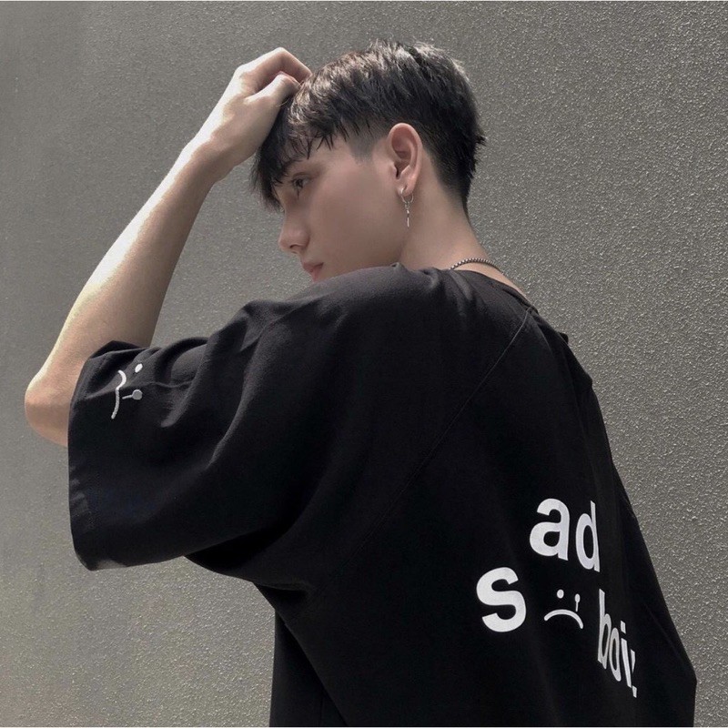 Áo Thun Tay Lỡ Unisex SADBOIZ màu ĐEN �/Nam nữ unisex/FREESHIP 99K ❤️ Jaystoree