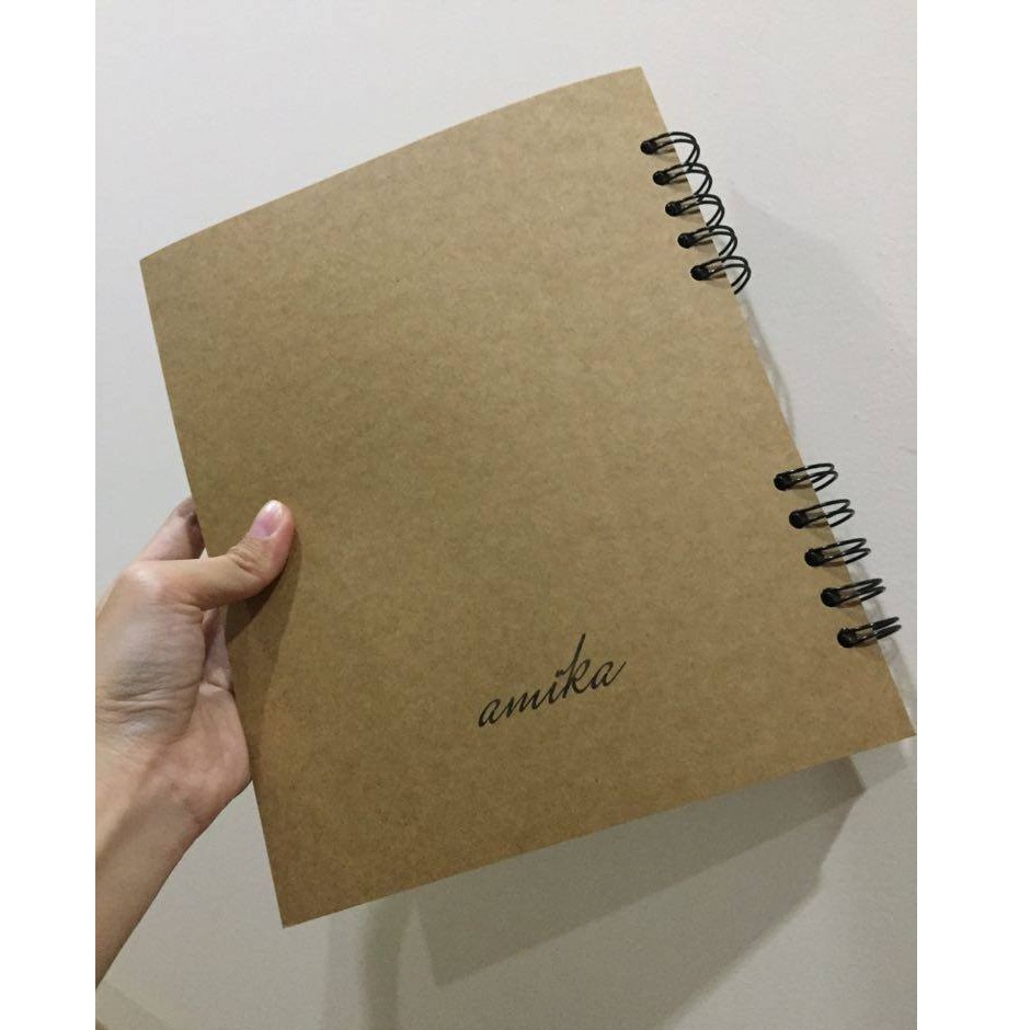 Sổ lò xo ruột giấy Kraft 100 gsm - 120 trang - 11x14,7 cm / 14x19 cm / 19x24 cm - 4 loại ruột sổ