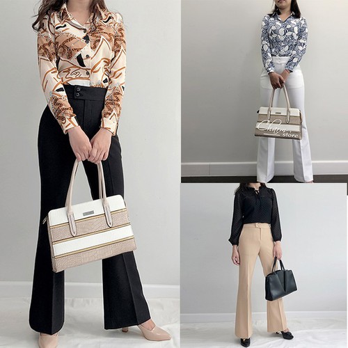 Combo 3 quần ống loe nữ