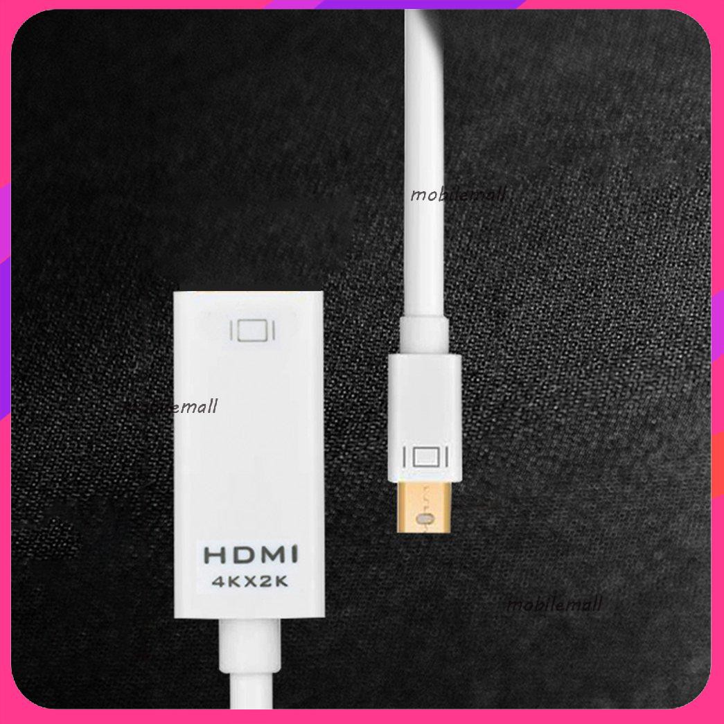 Mới4K x 2K Thunderbolt Mini Displayport v1.2 DP to HDMI Adapter For iMAC Mac