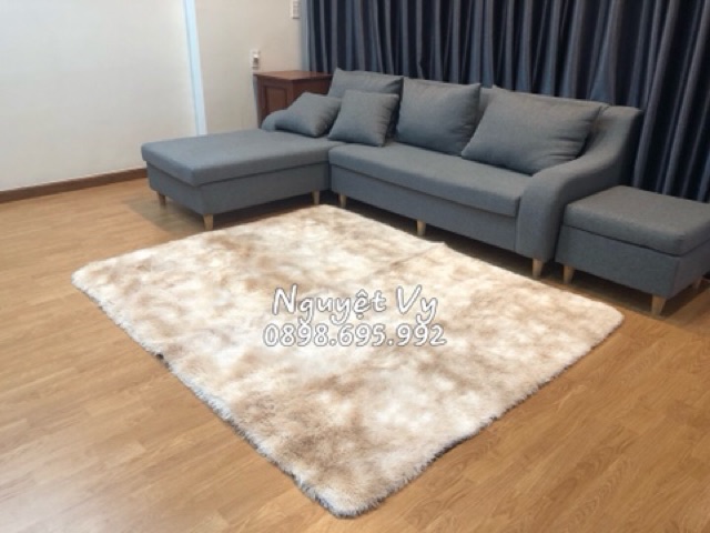 Thảm Lông Trải Sàn❤️ Thảm Trang Trí Cao Cấp - Dày Mịn - Mặt Sau Chống Trơn Trượt
