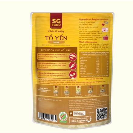 Cháo Bổ Dưỡng Tổ Yến Bát Bảo 240G