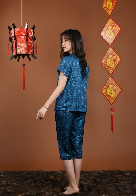 Bộ mặc nhà Winny Pijama lụa 20101 Giá 621.000đ