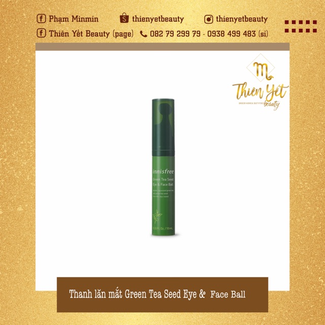 Thanh lăn mắt Green Tea Seed Eye &amp; Face Ball